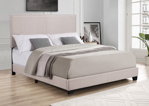 Bed frame with - frame, headboard