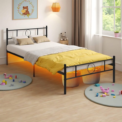 Circle metal bed frame with - frame,