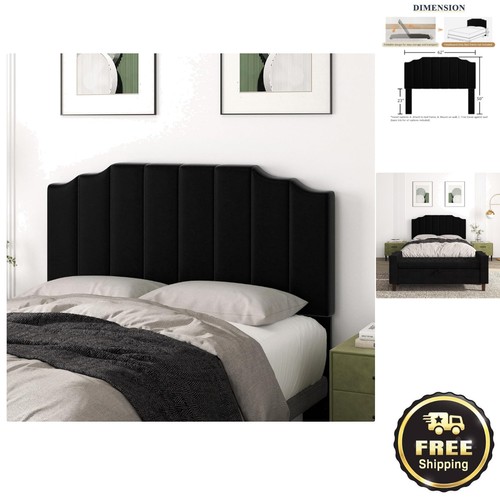 Luxury black velvet - velvet, queen