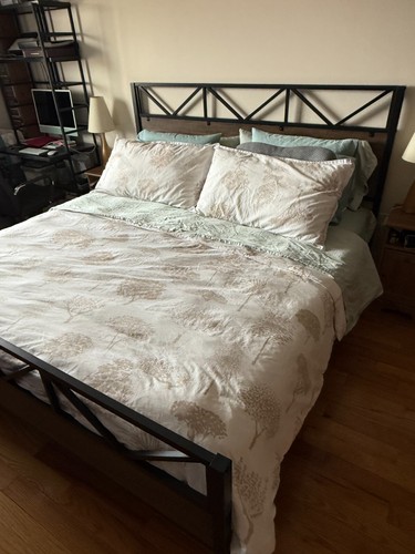 Wykeisha metal platform bed - metal,