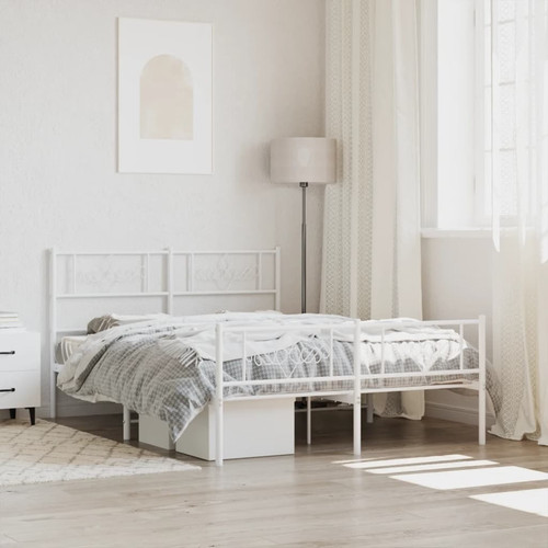 Bed frame white powder coated - white, powder-coated