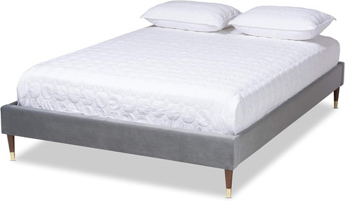 Stylish gray double - double, bed