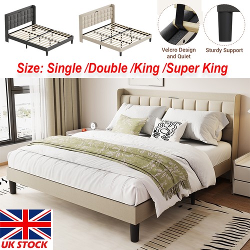 Bed frame linen upholstered - frame,