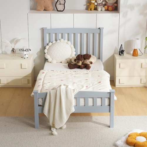 Twin single layer wooden - single-layer, bed