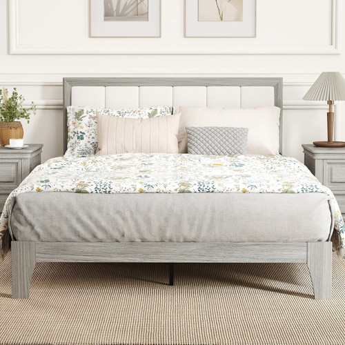 Modern bed frame padded - modern,